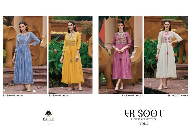 Ek Soot Vol 2 By Kailee Party Wear Kurtis Catalog